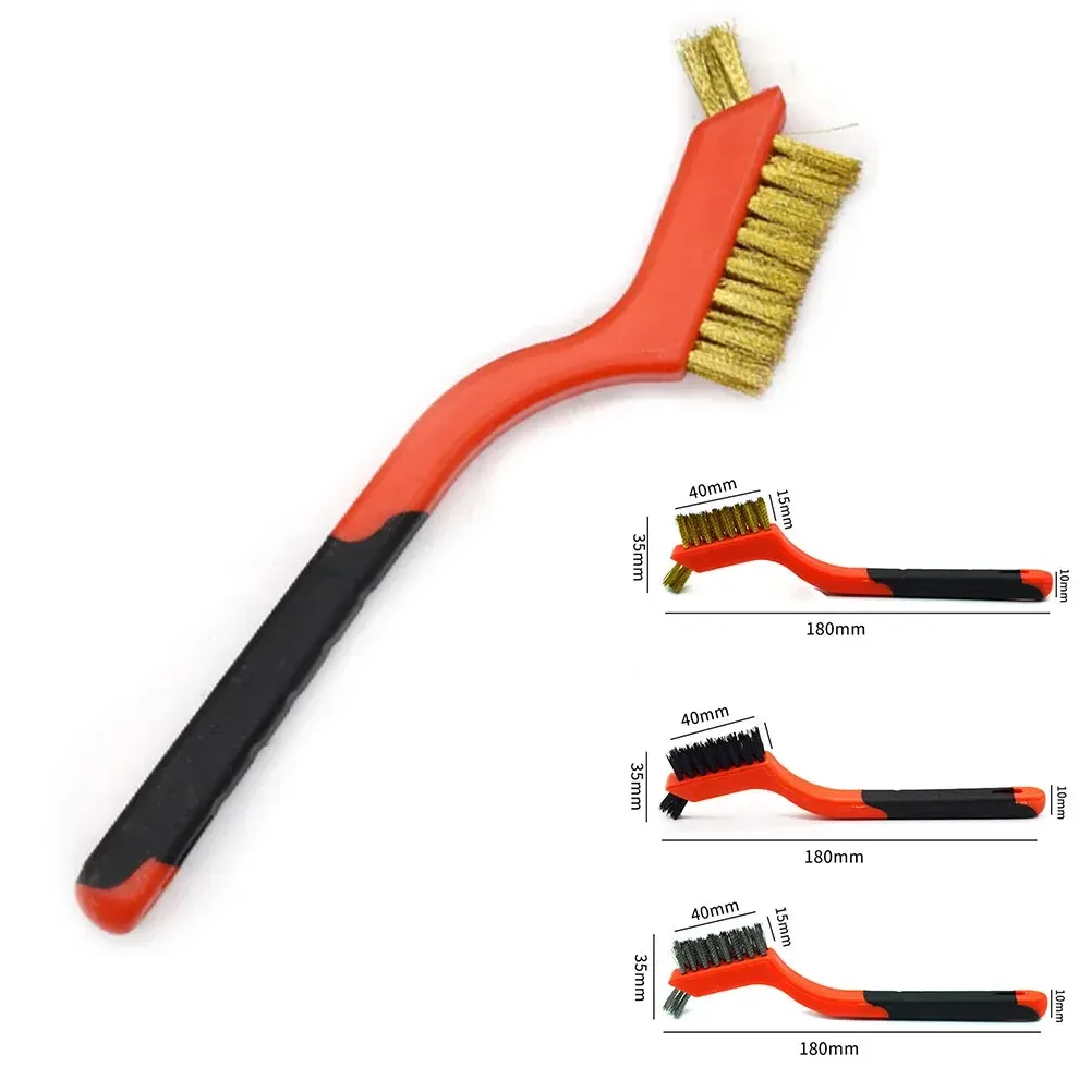 Brosse à poils durs pour dissolvant de rouille, vue d'ensemble