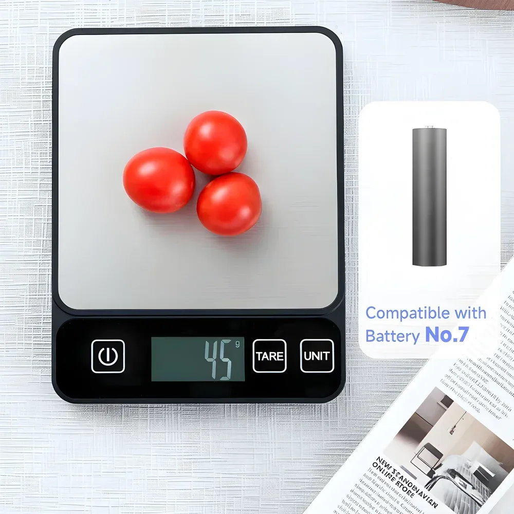 Balance de cuisine numérique 10 kg à écran LCD 4