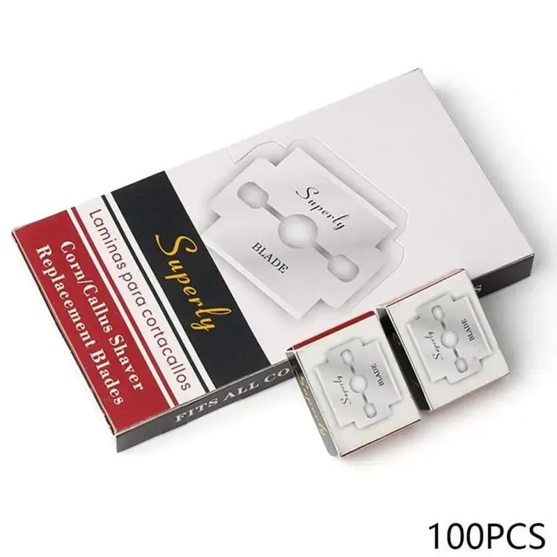 Lames de rechange en acier pour pédicure, lot de 100 pièces 7