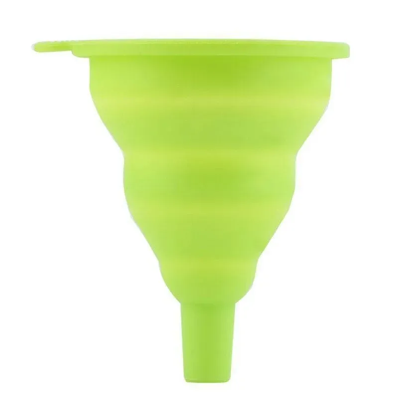 Entonnoir pliable en silicone, finitions soignées