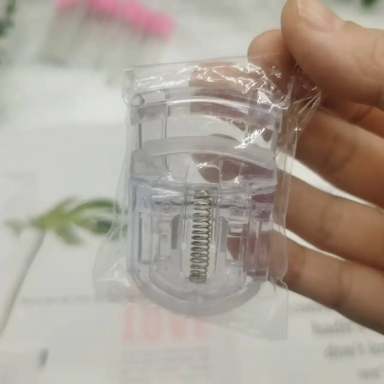 Mini recourbe-cils professionnel multicolore pliable 7