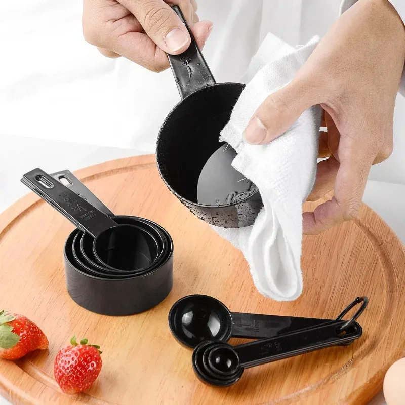 Lot de 5 à 10 pièces : cuillères et tasses doseuses pour la cuisine et la pâtisserie 3