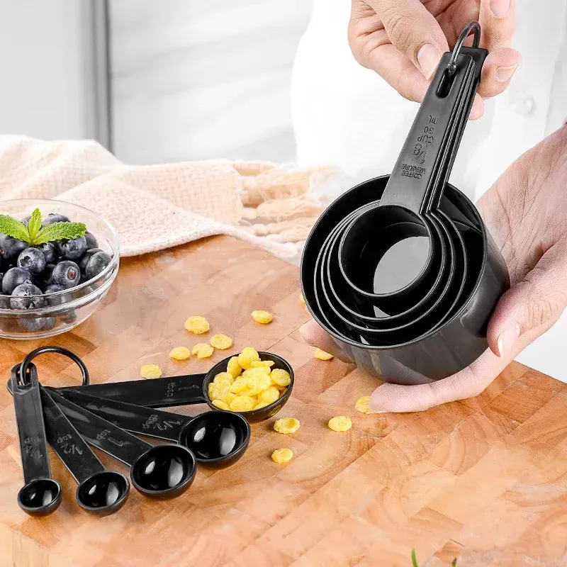 Lot de 5 à 10 pièces : cuillères et tasses doseuses pour la cuisine et la pâtisserie 1