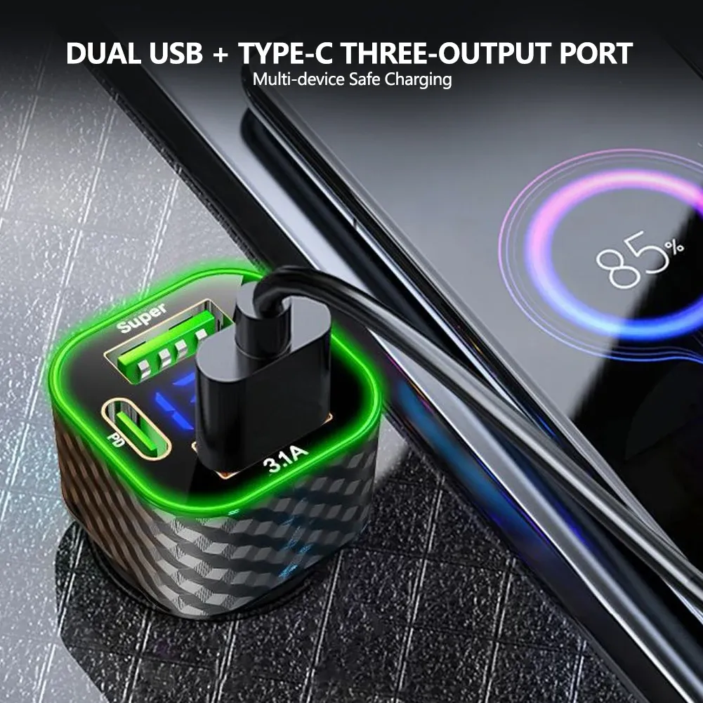 Chargeur de voiture dans un habitacle