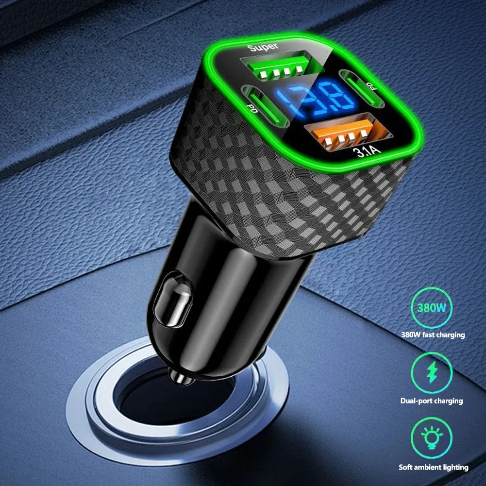 Chargeur de voiture 4 en 1 à haute puissance