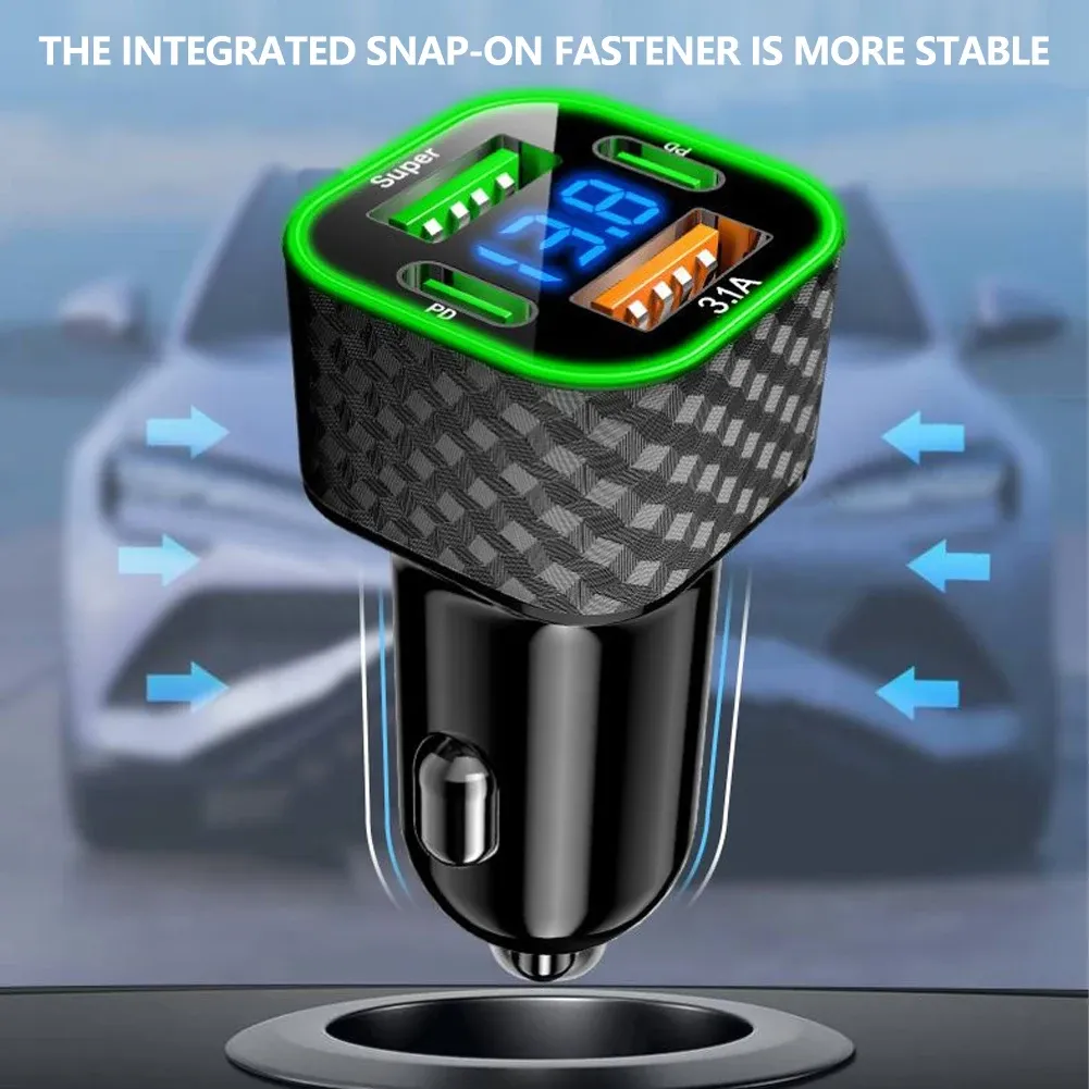Chargeur de voiture vue rapprochée