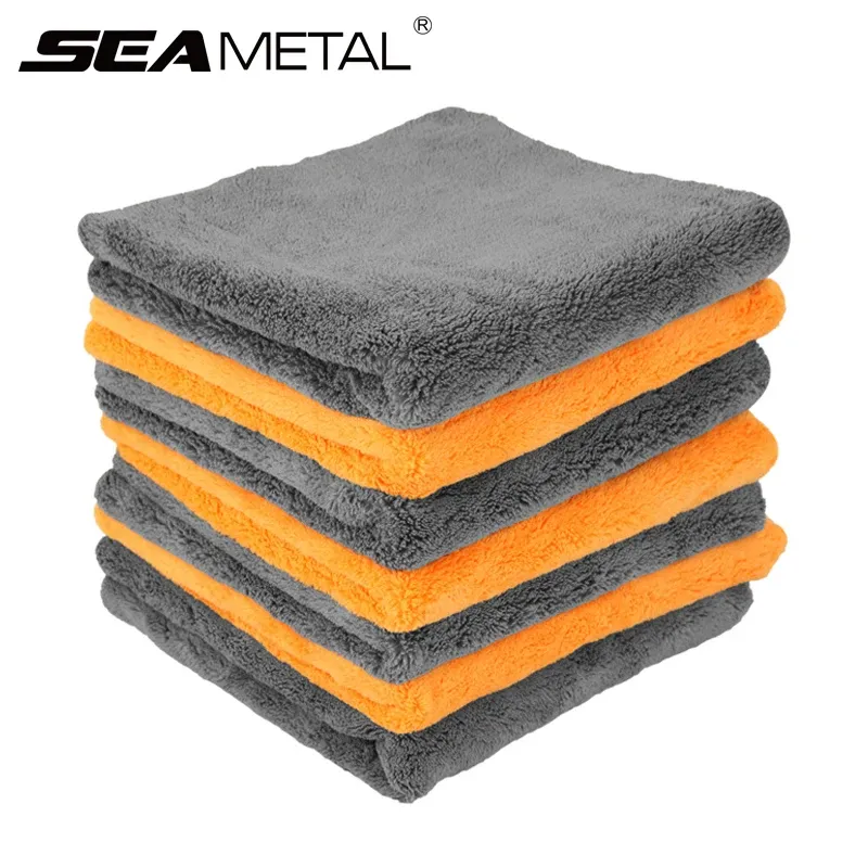 Serviettes de nettoyage en microfibre extra douces 40 x 40 cm, lot de 1, 3, 6 ou 9 pièces, pour la maison et la voiture 5