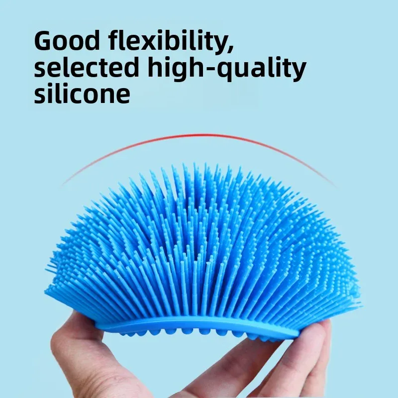 Gommage corporel en silicone en situation d'utilisation