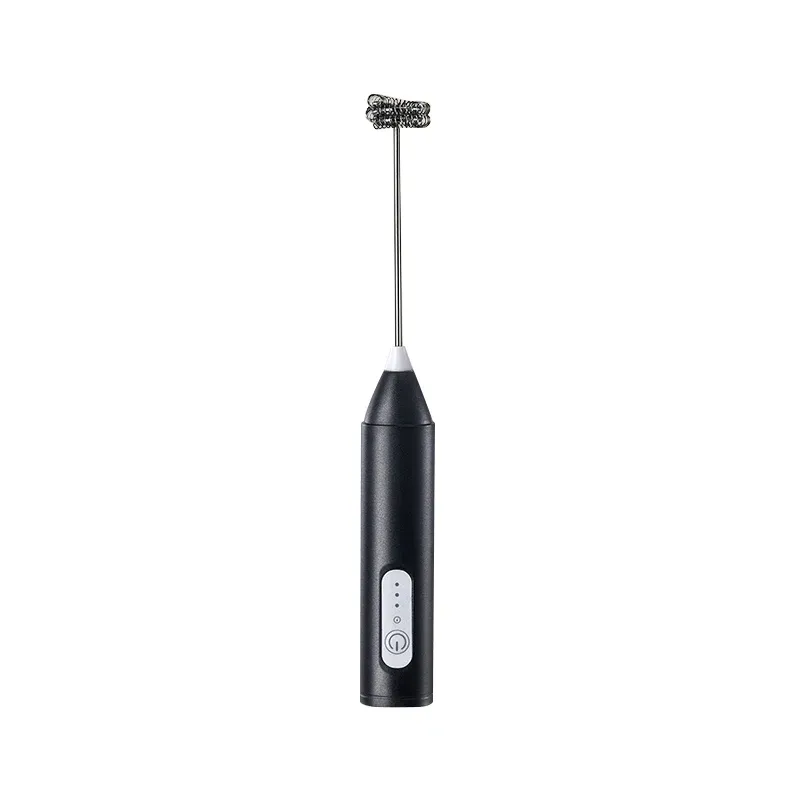 Mousseur à lait électrique amélioré, fouet de cuisine 3 en 1 avec batteur à œufs, mini mélangeur alimentaire, rechargeable par USB, outil portable à trois vitesses pour expresso 9