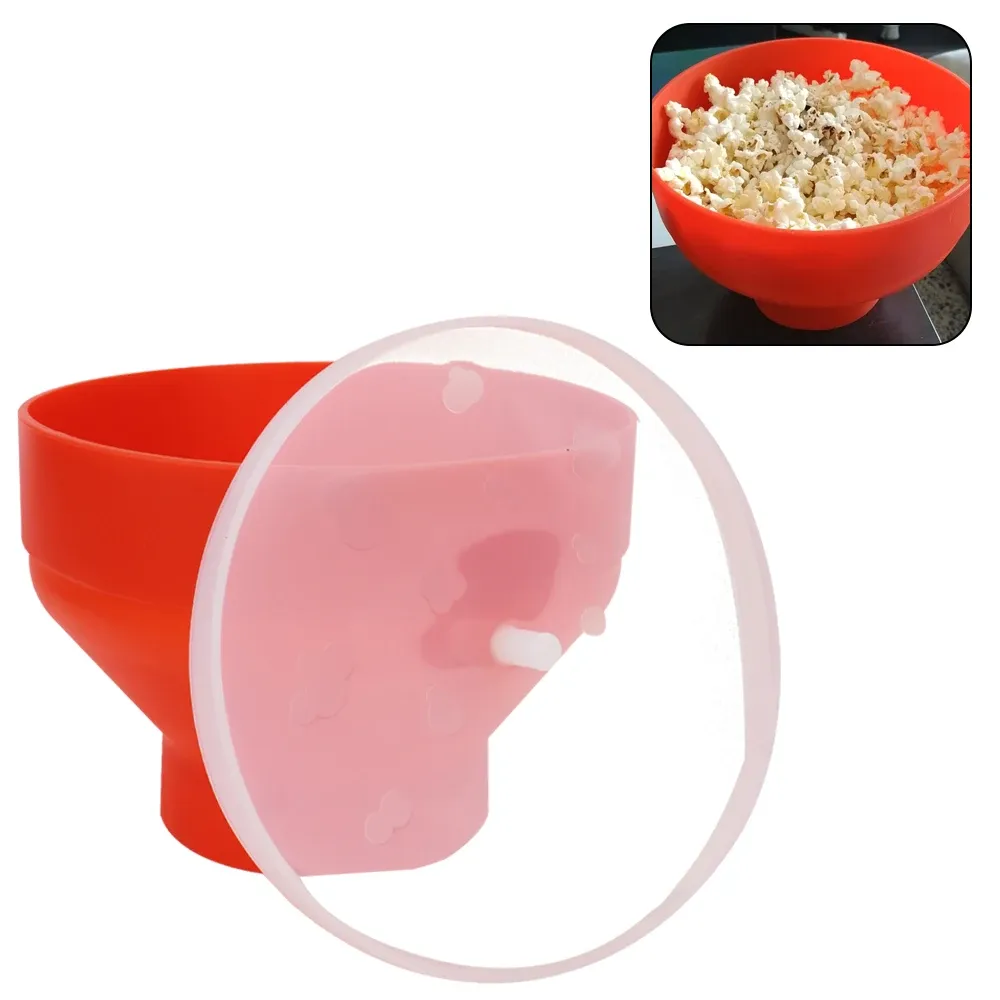Bol à pop-corn en silicone, ambiance cuisine
