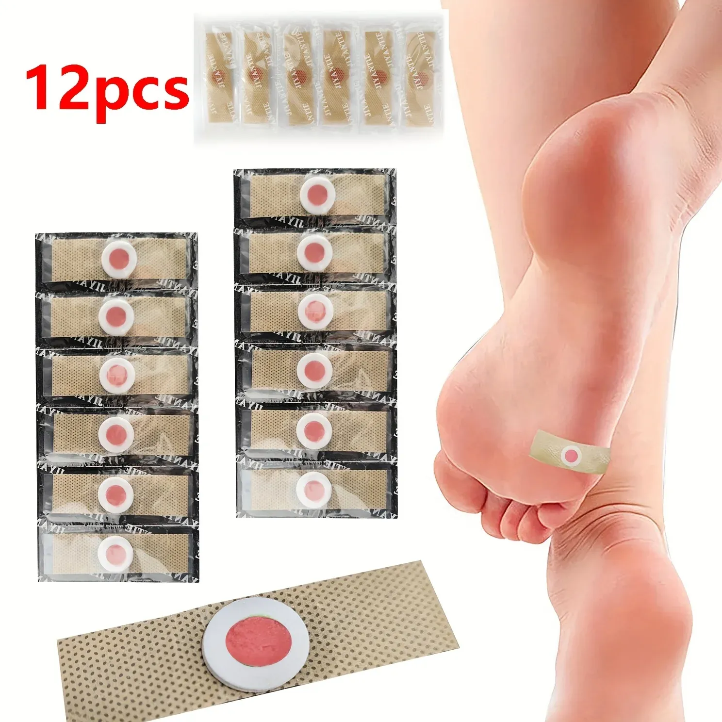Lot de 12 pansements anti-cors pour les pieds Clavus Paster 8