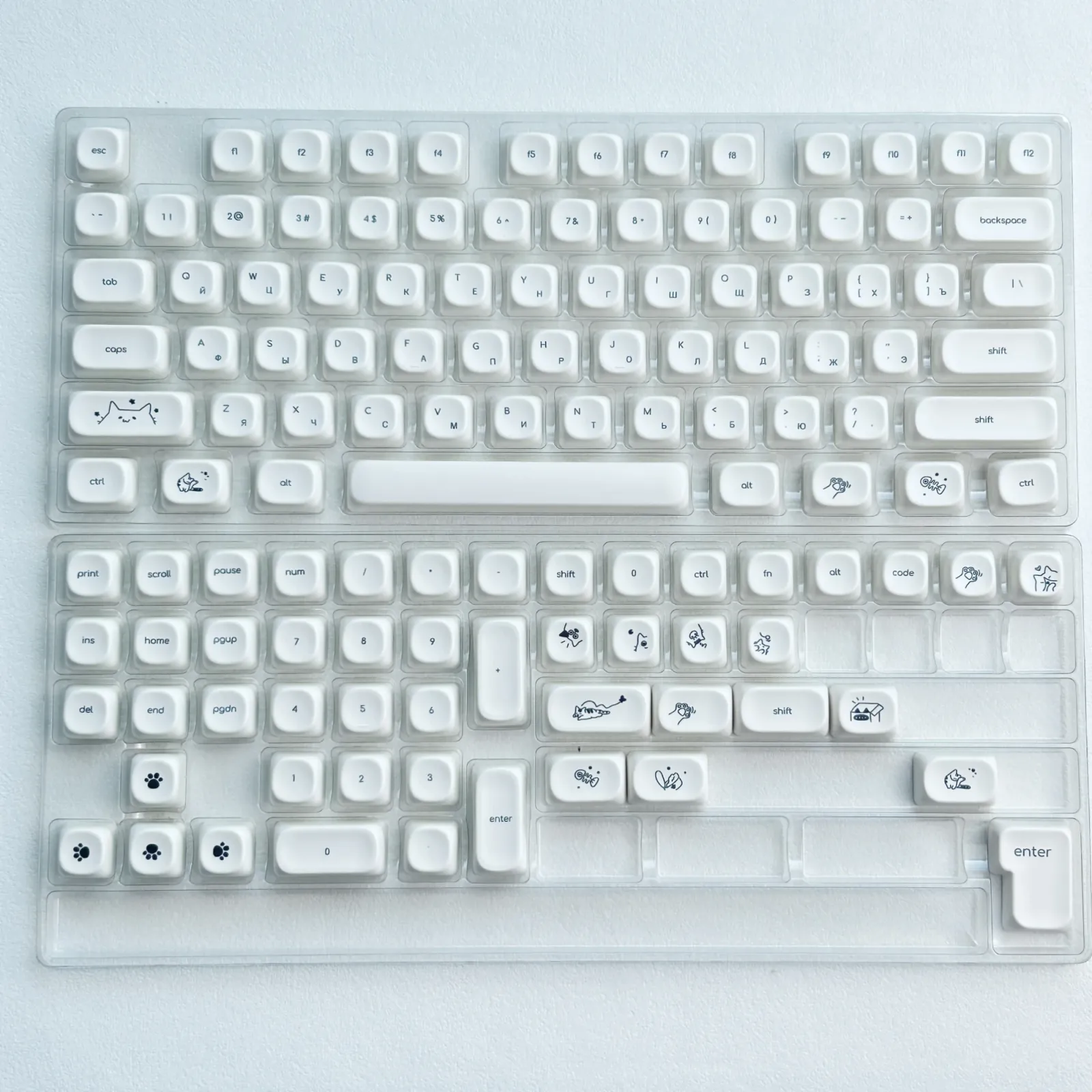 Vue rapprochée des touches
