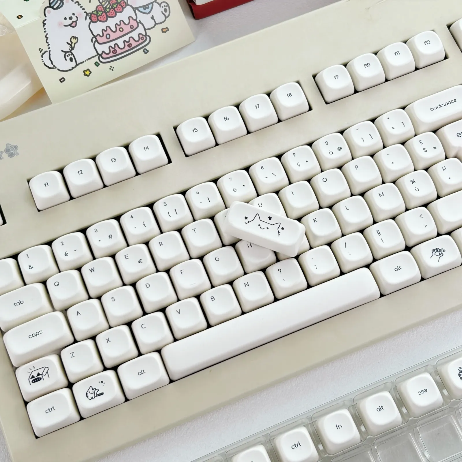 Touches sur clavier mécanique
