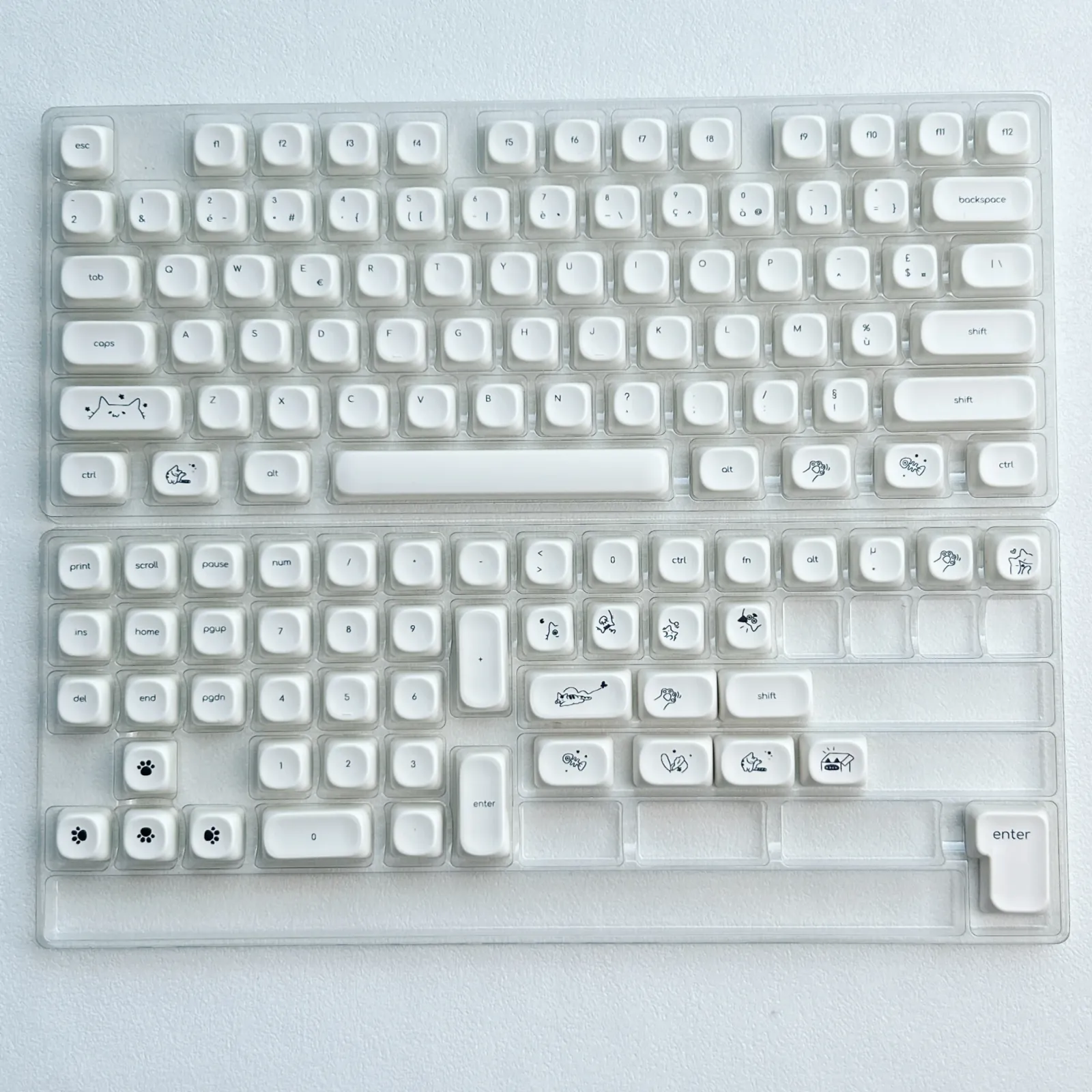 Ensemble complet de touches