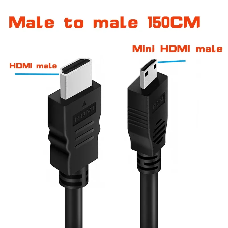 Câble Mini HDMI 4K 60Hz HDmatters HDMI 2.0, Adaptateur Convertisseur Mini HDMI vers HDMI pour Tablette, Caméscope, Ordinateur Portable et Appareil Photo Reflex Numérique 10
