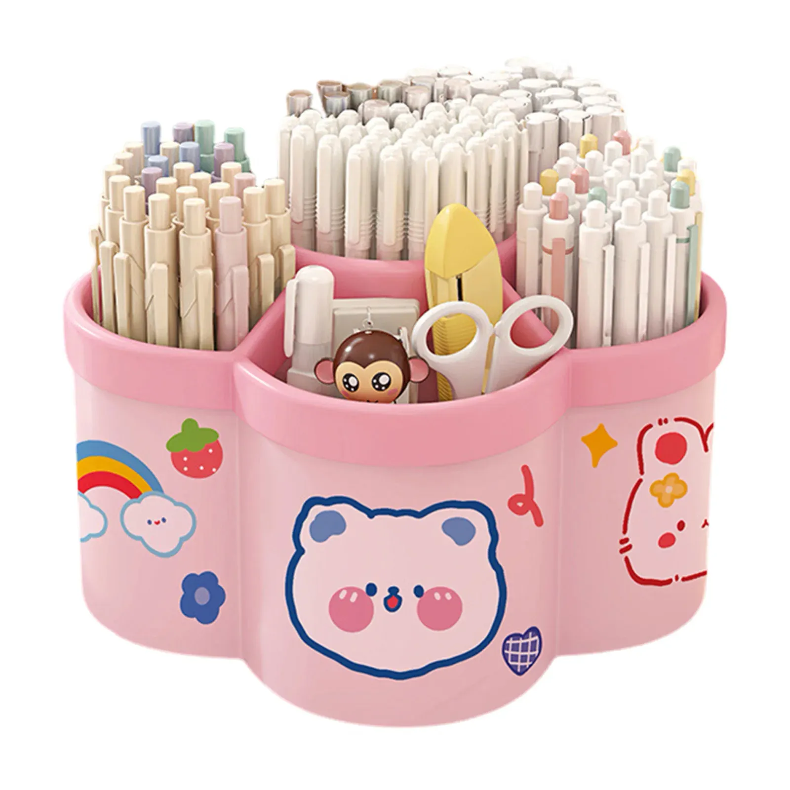 Porte-stylo rotatif, ambiance de bureau