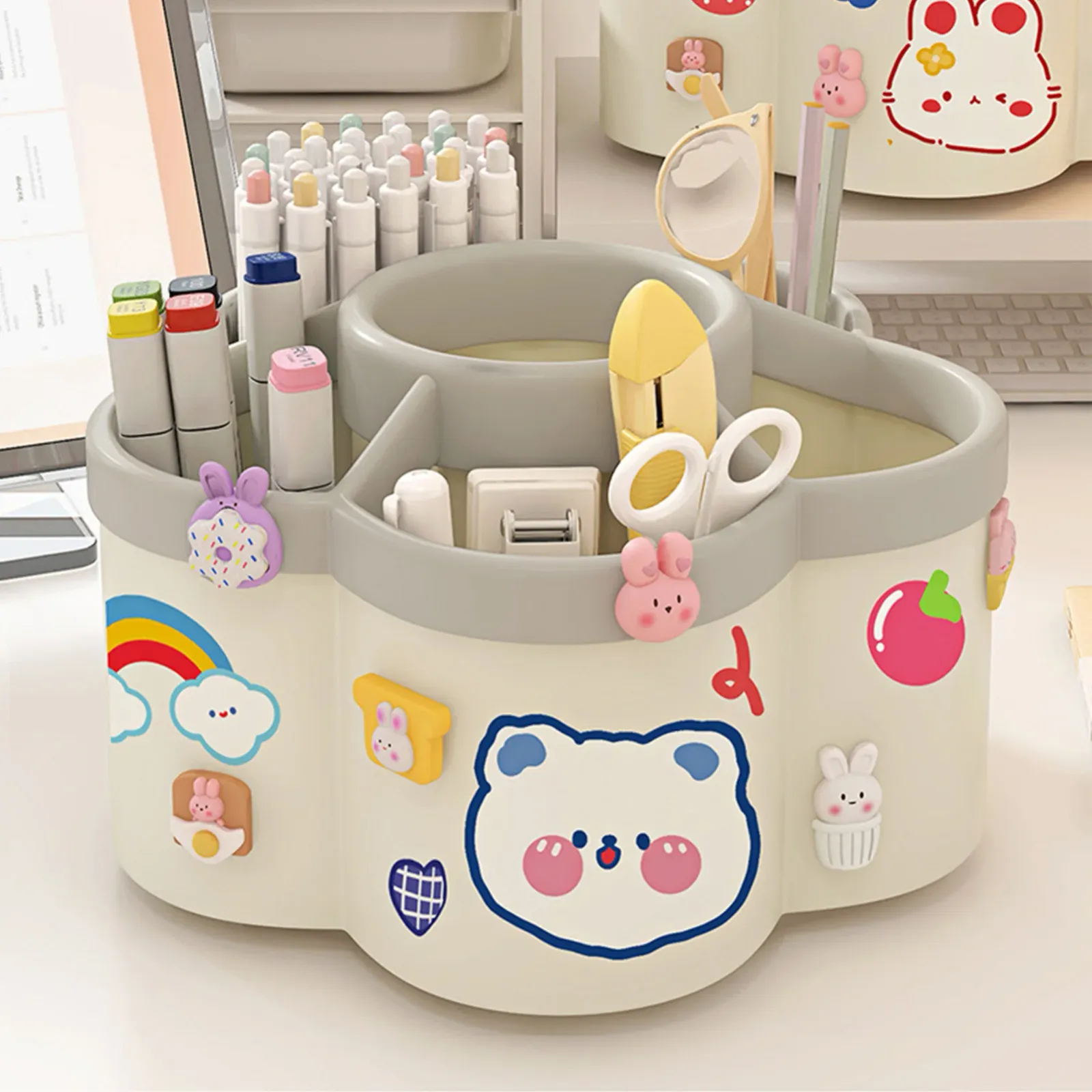 Porte-stylo rotatif dans un espace de travail