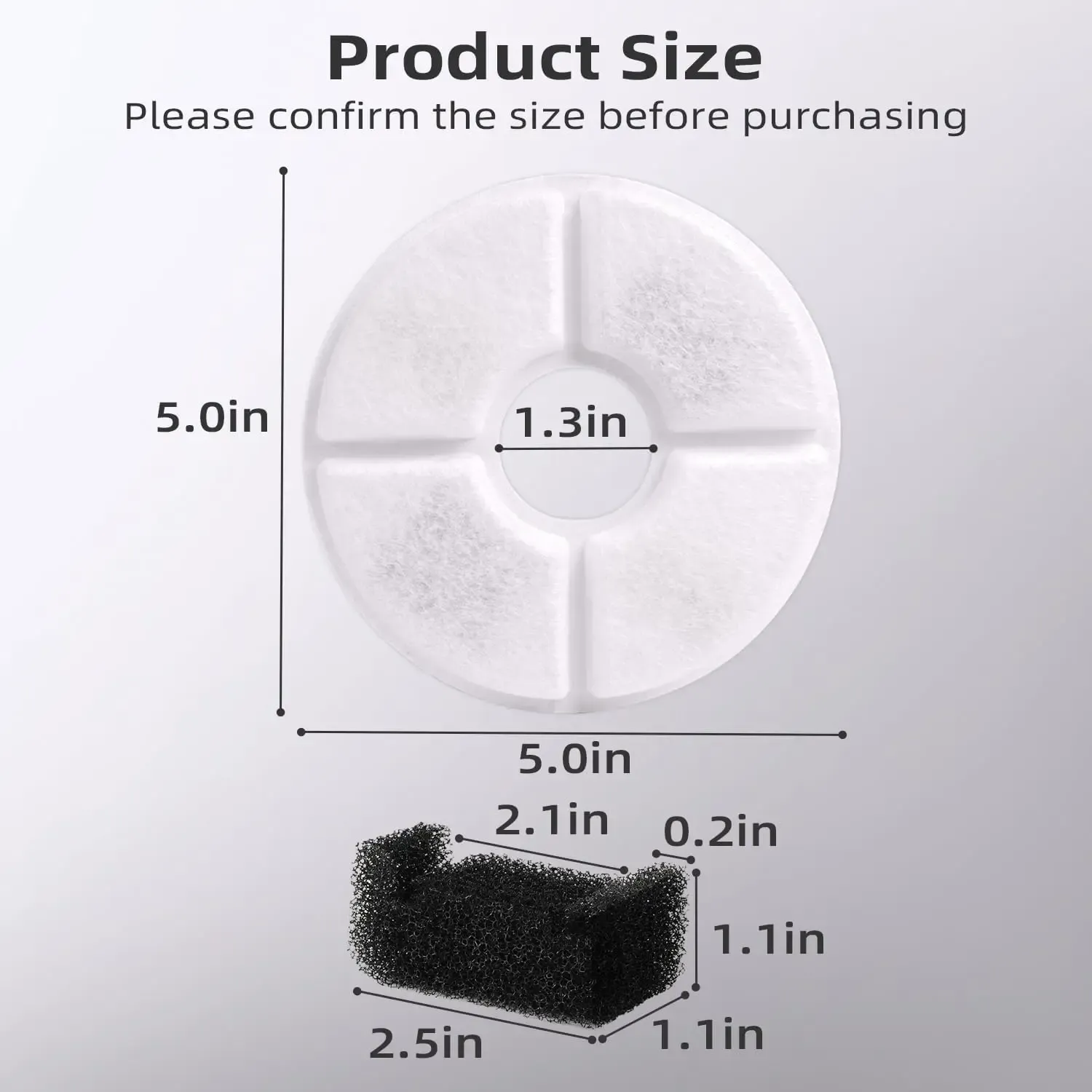 Lot de filtres de rechange en charbon actif pour fontaine à eau pour chat (4, 8 ou 12 pièces) 3