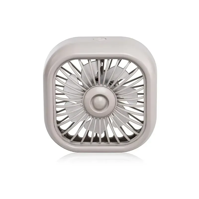 Mini ventilateur USB pour voiture à 3 vitesses, fixation sur grille d'aération, éclairage coloré, refroidissement automatique 7