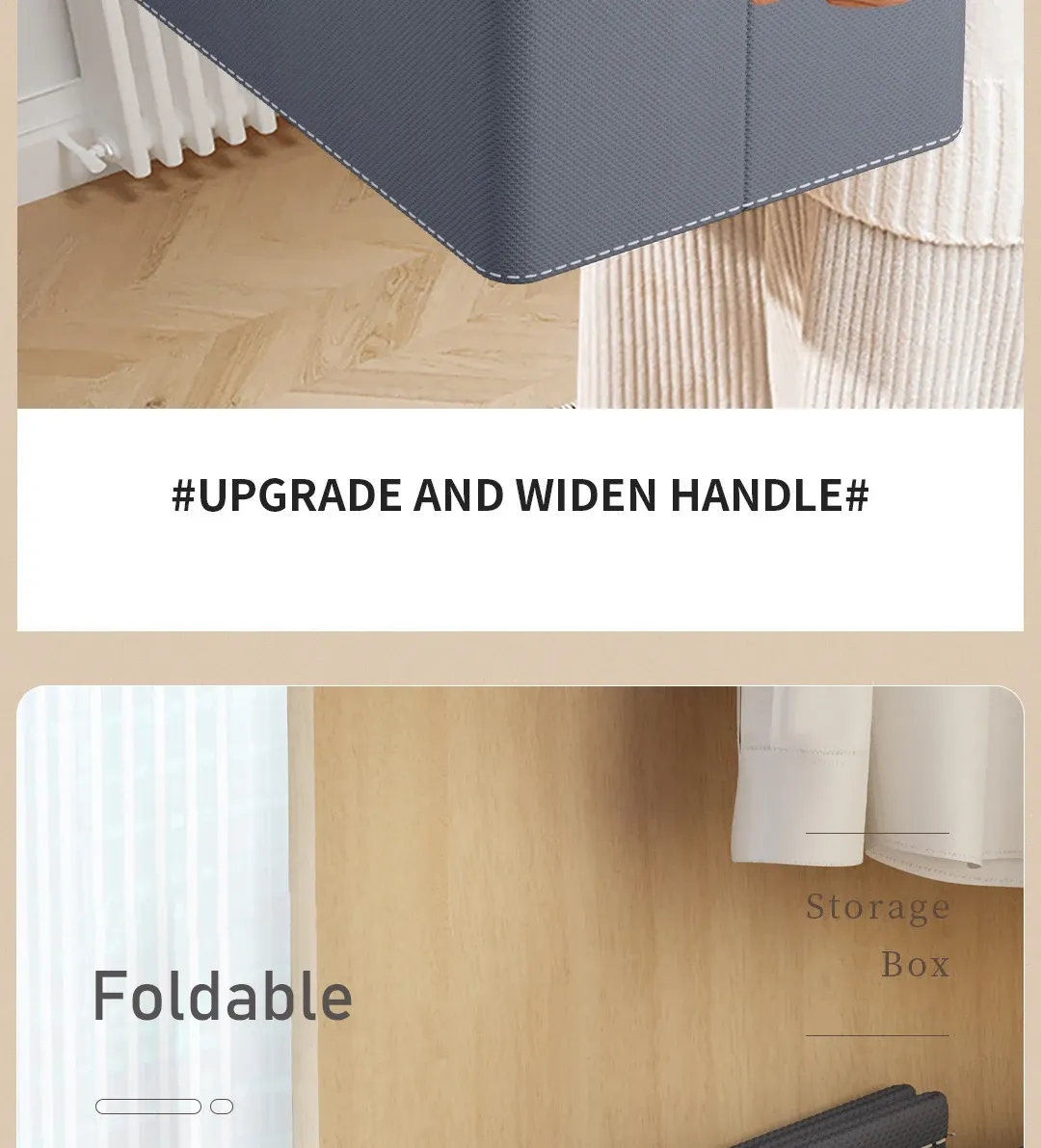 Organisateur pliable en matière résistante