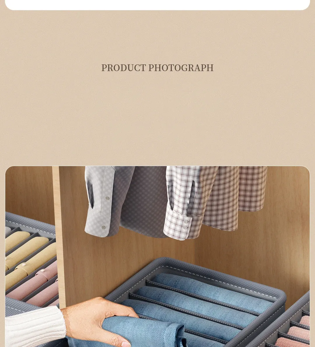 Rangement de vêtements dans une armoire
