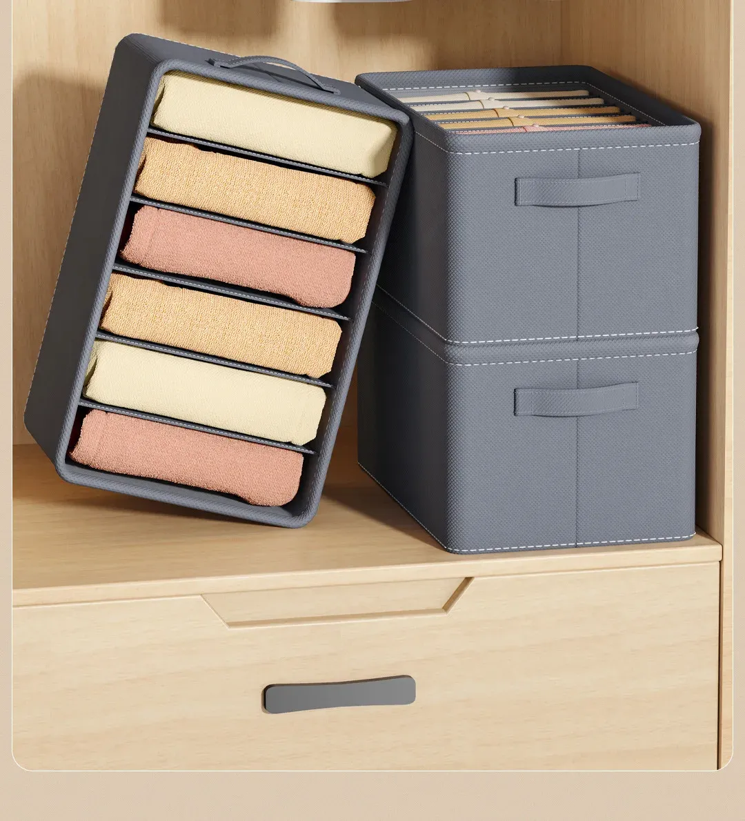 Garde-robe organisée avec soin