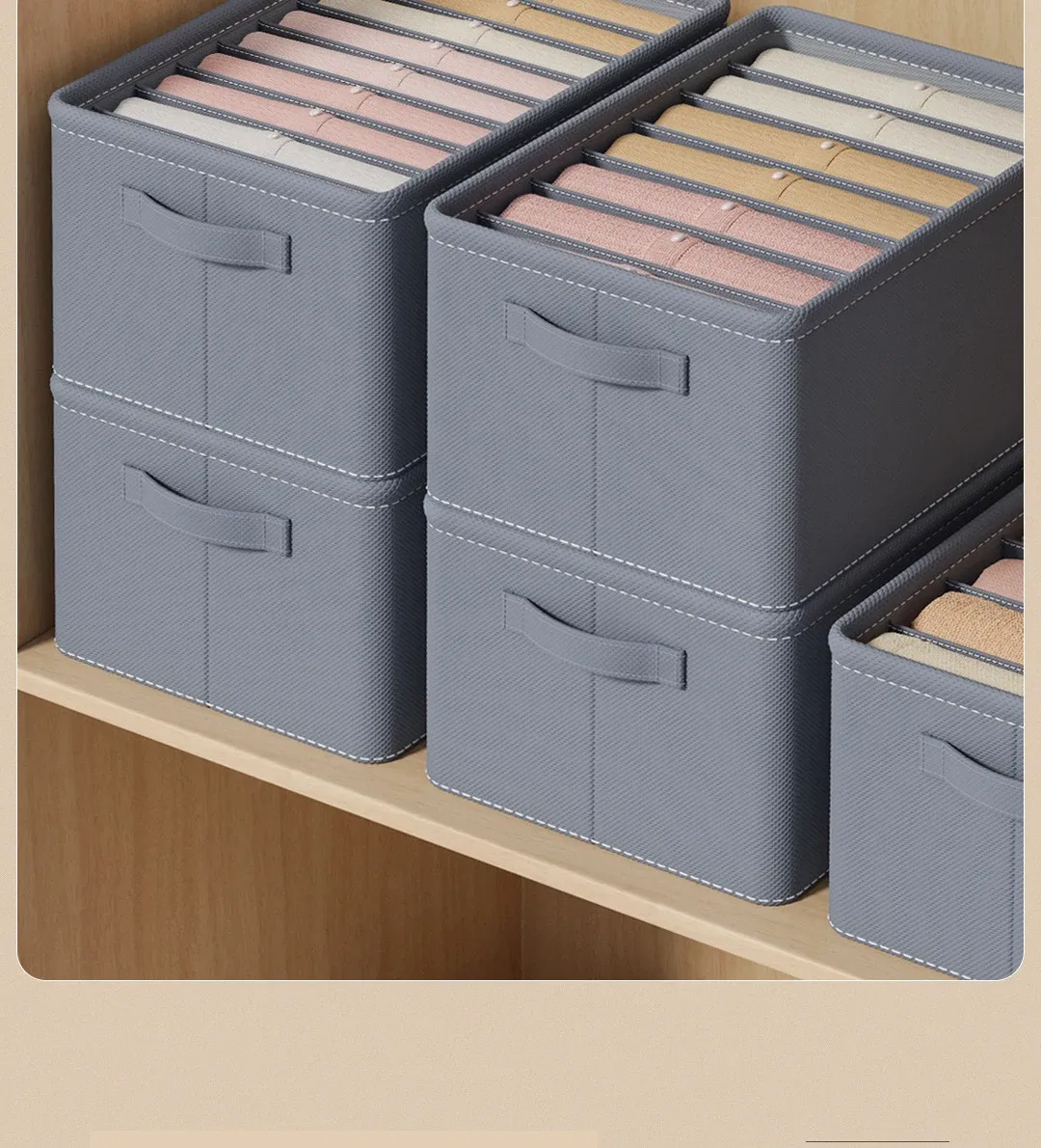 Ambiance d'un rangement organisé