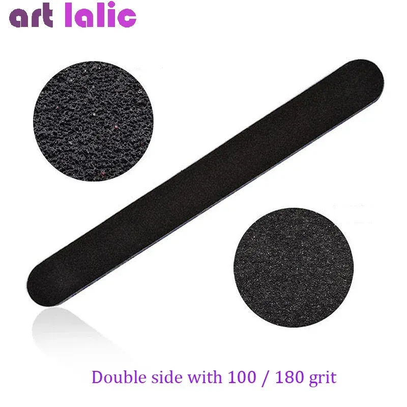 Limes à ongles en papier émeri droites pour manucure à domicile, lot de 5 2
