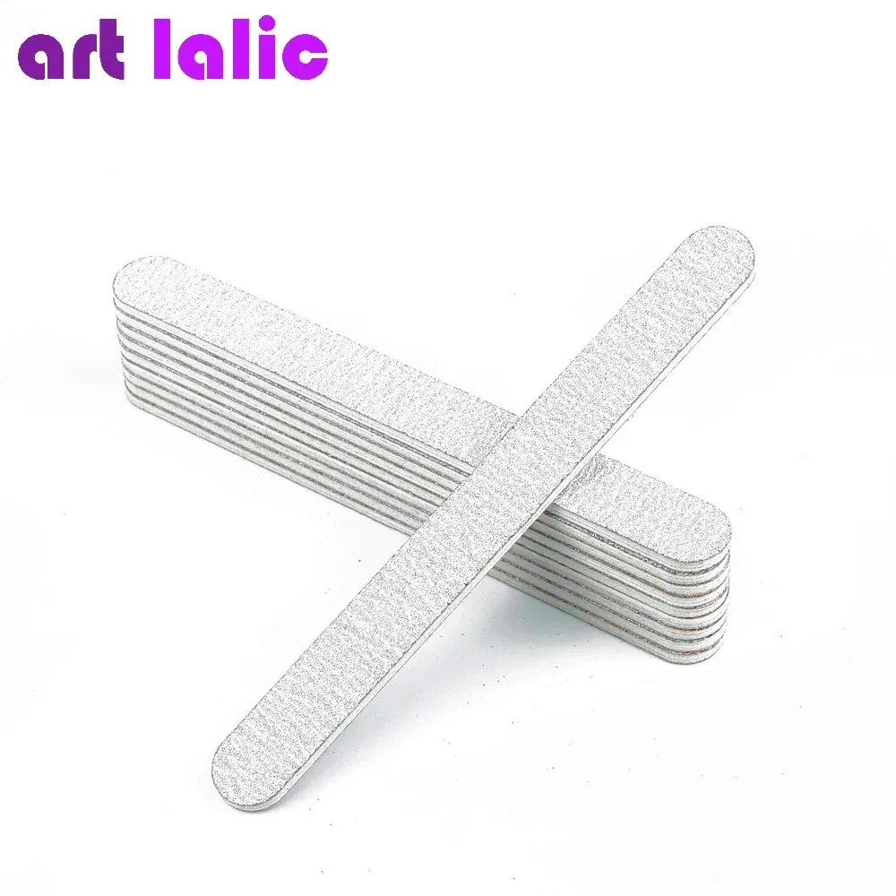 Limes à ongles en papier émeri droites pour manucure à domicile, lot de 5 6