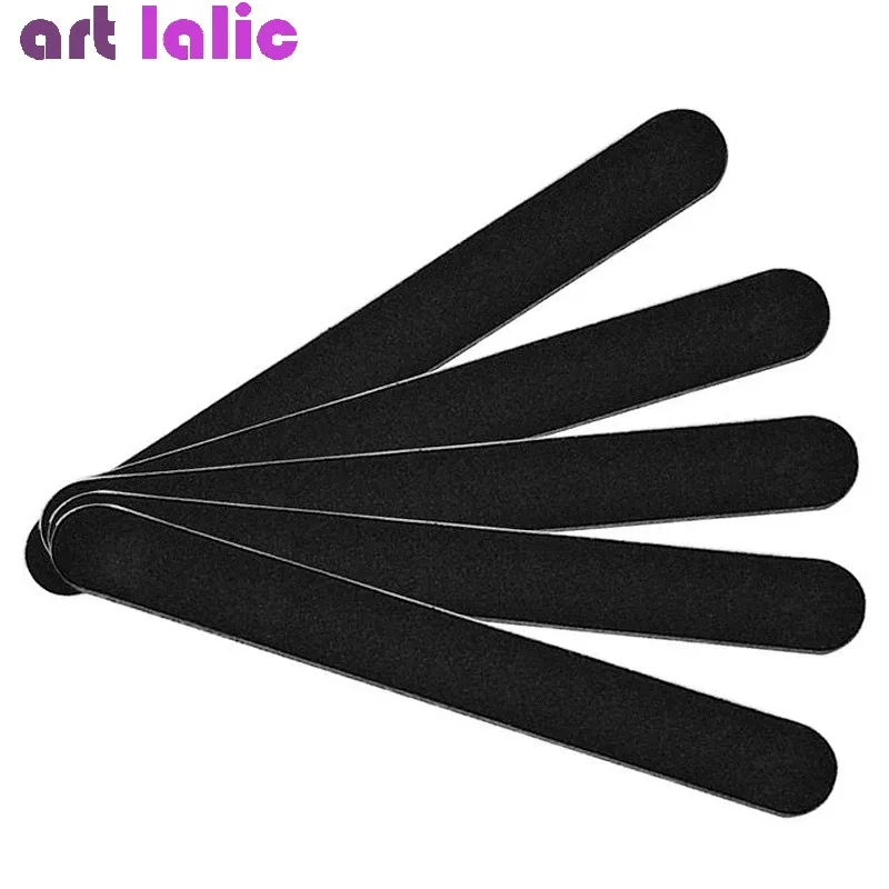 Limes à ongles en papier émeri droites pour manucure à domicile, lot de 5 7