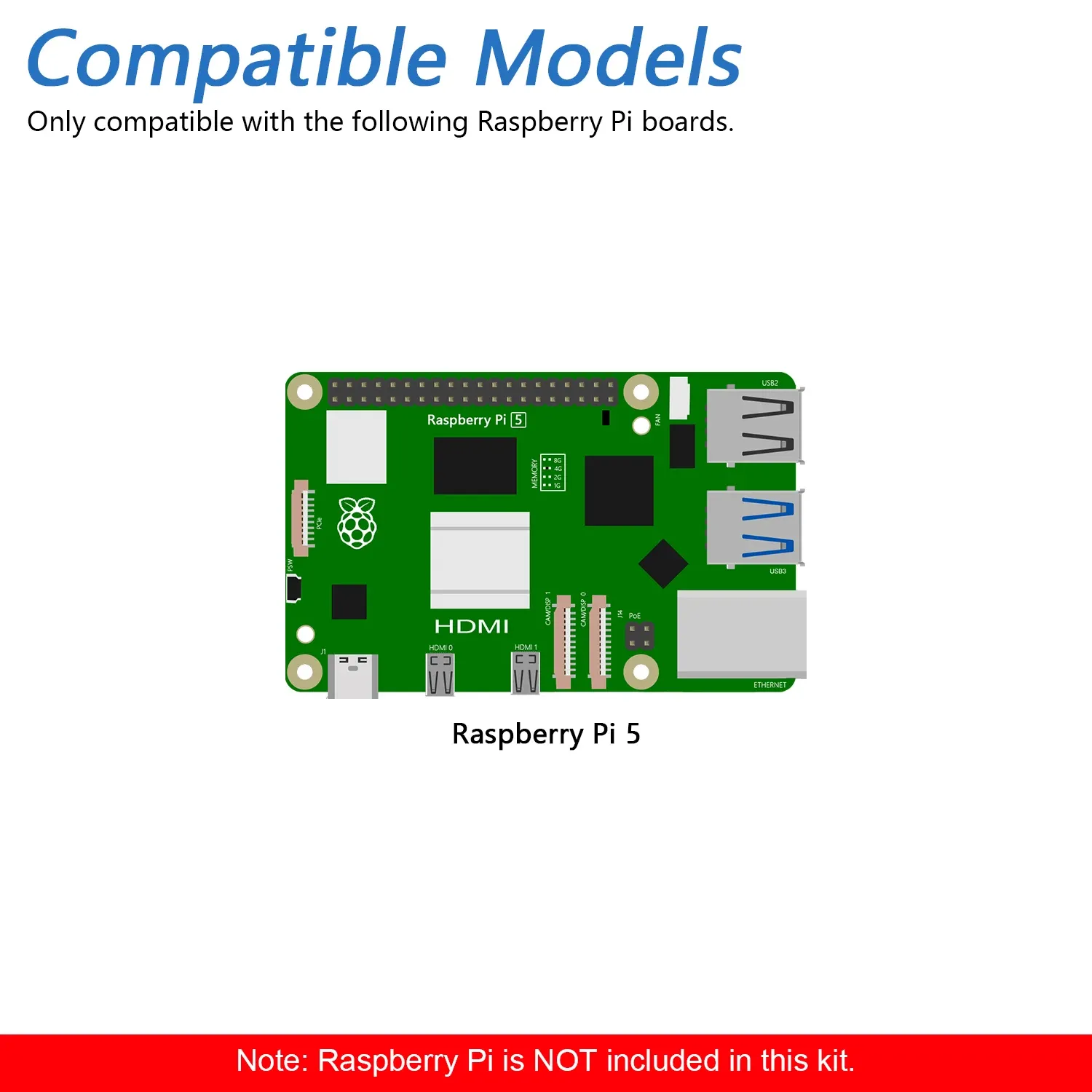 Adaptateur Freenove M.2 NVMe V2 pour Raspberry Pi 5, compatible SSD 128 Go, 256 Go et 512 Go, carte d'extension M.2 HAT, PCIe 2.0 et 3.0, jusqu'à 800 Mo/s 6