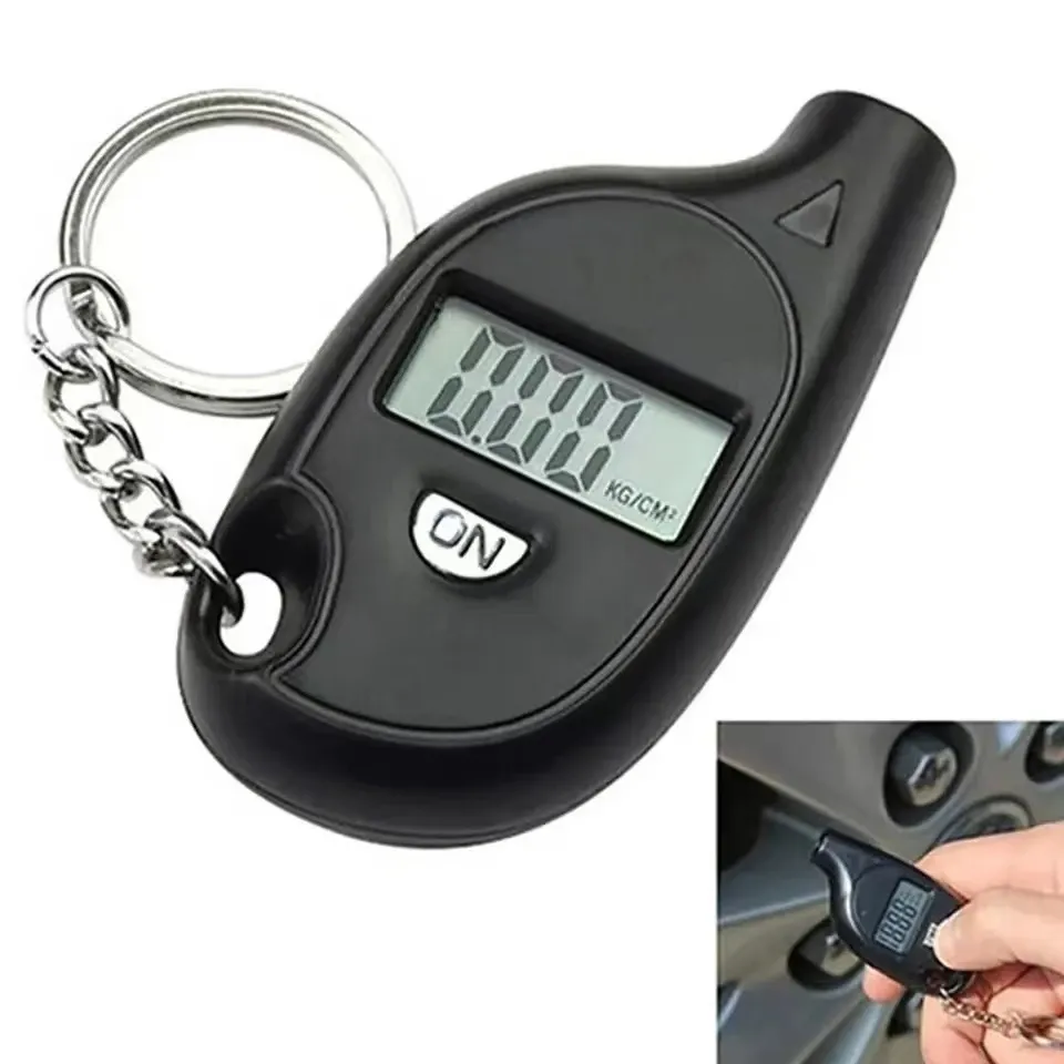 Manomètre numérique pour pneus à écran LCD, testeur de pression pour automobile et moto avec alarme de sécurité - Image 1