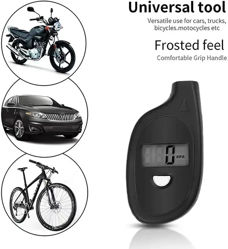 Écran LCD du manomètre numérique pour pneus