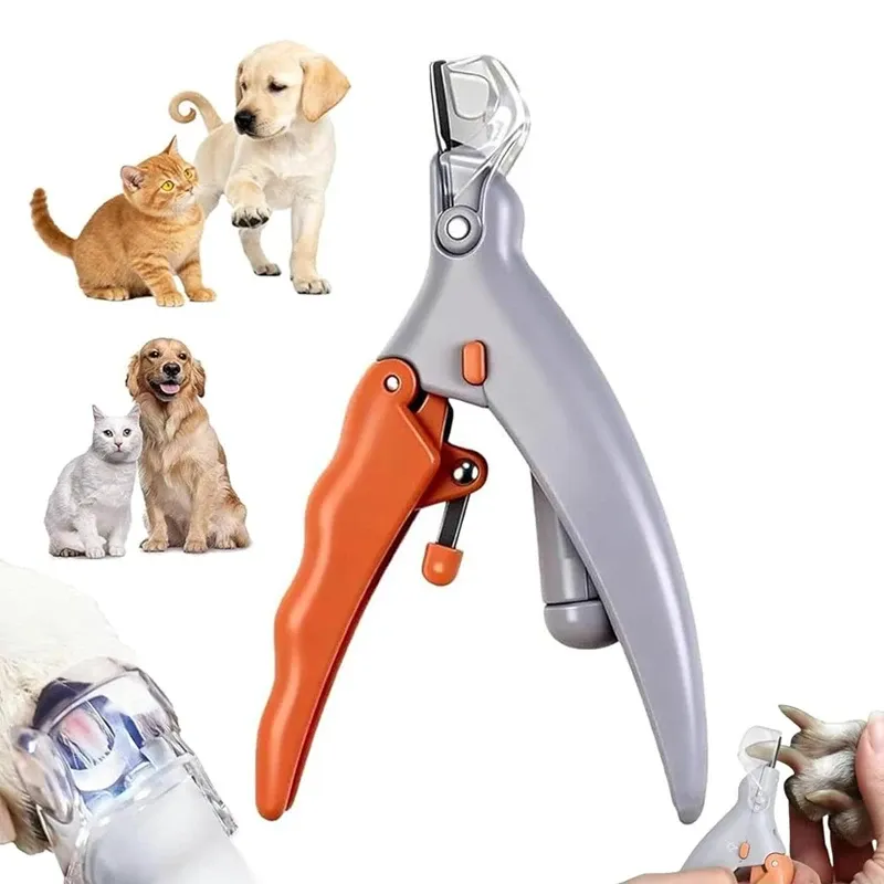 Coupe-ongles pour animaux de compagnie avec lumière LED, pour chien et chat, multifonction, 1 pièce - Image 1