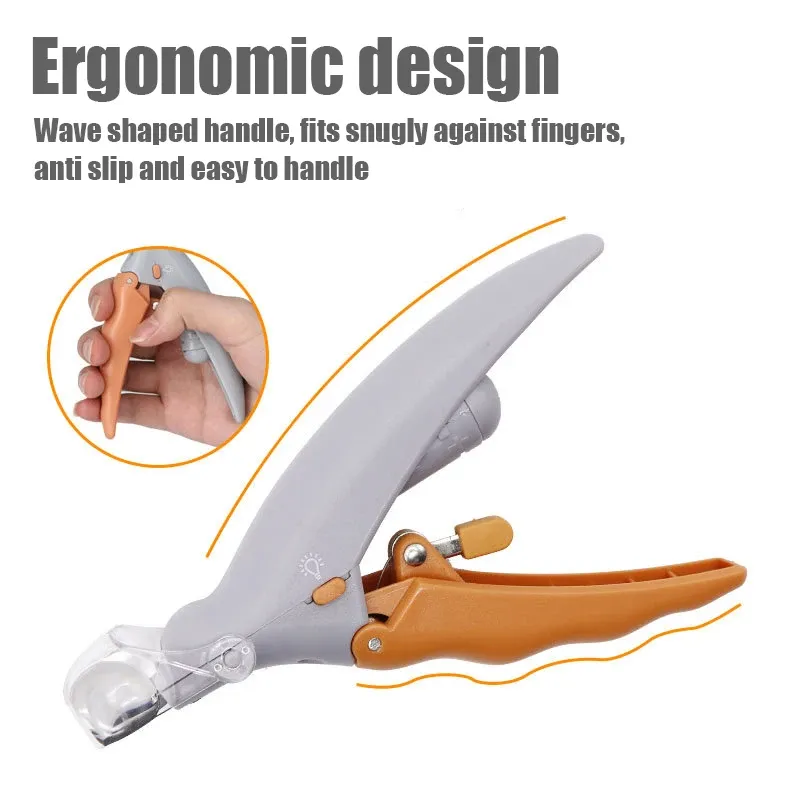 Coupe-ongles pour animaux de compagnie avec lumière LED, pour chien et chat, multifonction, 1 pièce 4