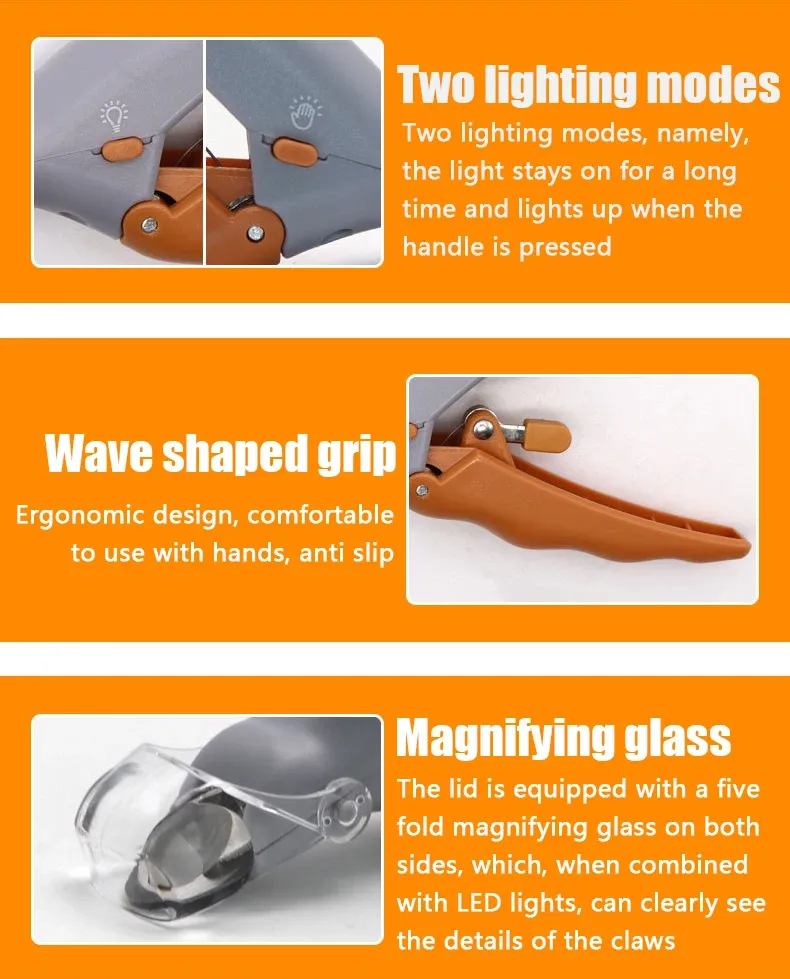 Détail du design du coupe-ongles pour animaux
