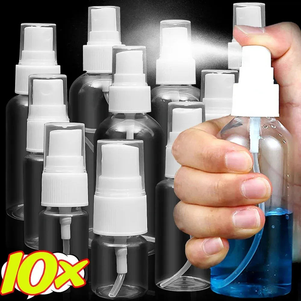 Flacon pulvérisateur portable en plastique transparent pour plantes, 10 ml / 20 ml / 50 ml / 100 ml / 150 ml / 250 ml 2