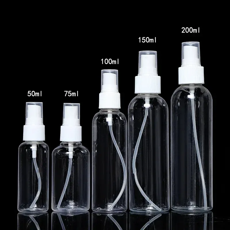 Flacon pulvérisateur portable en plastique transparent pour plantes, 10 ml / 20 ml / 50 ml / 100 ml / 150 ml / 250 ml 4