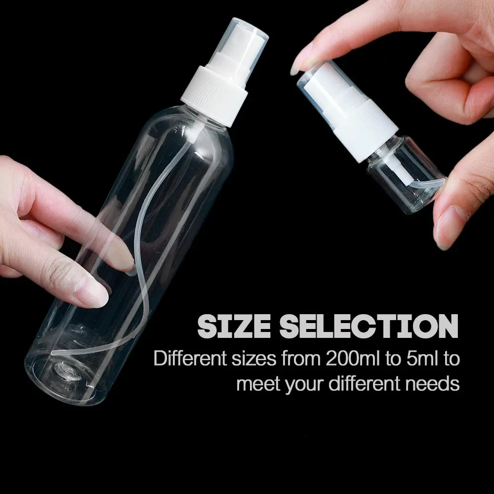 Flacon pulvérisateur transparent, utilisation en extérieur