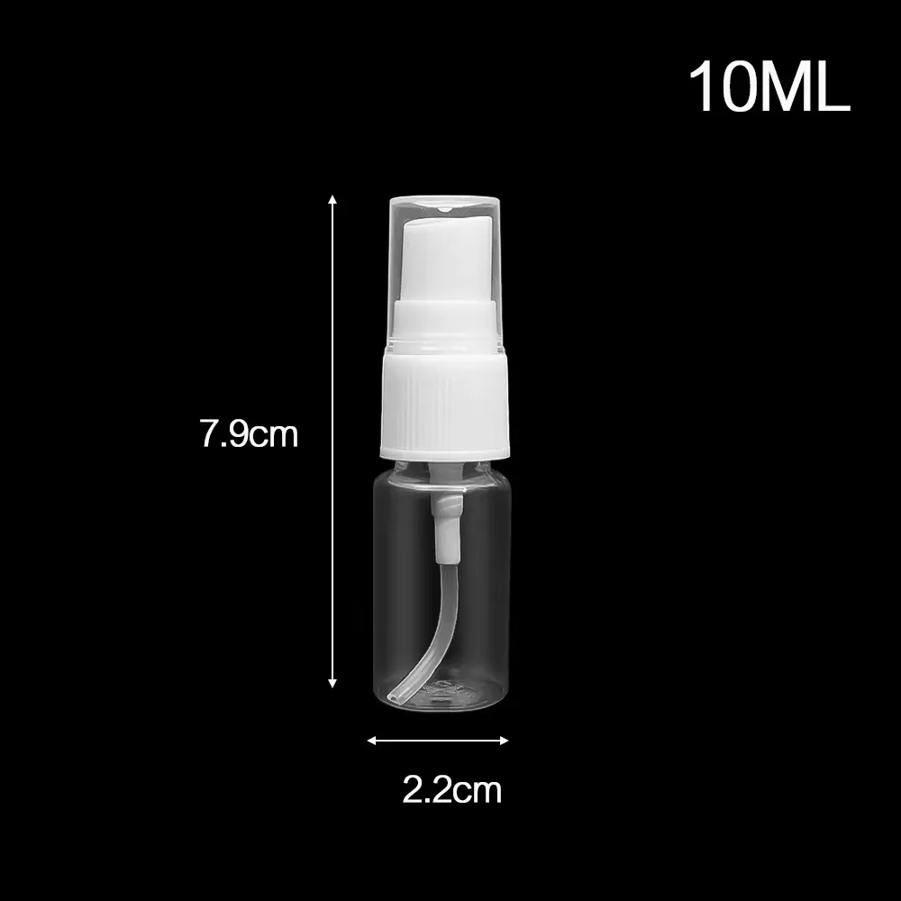 Flacon pulvérisateur portable en plastique transparent pour plantes, 10 ml / 20 ml / 50 ml / 100 ml / 150 ml / 250 ml 11
