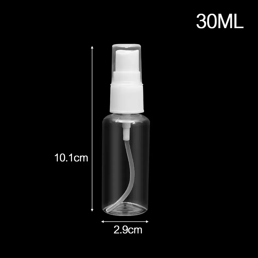 Flacon pulvérisateur portable en plastique transparent pour plantes, 10 ml / 20 ml / 50 ml / 100 ml / 150 ml / 250 ml 7