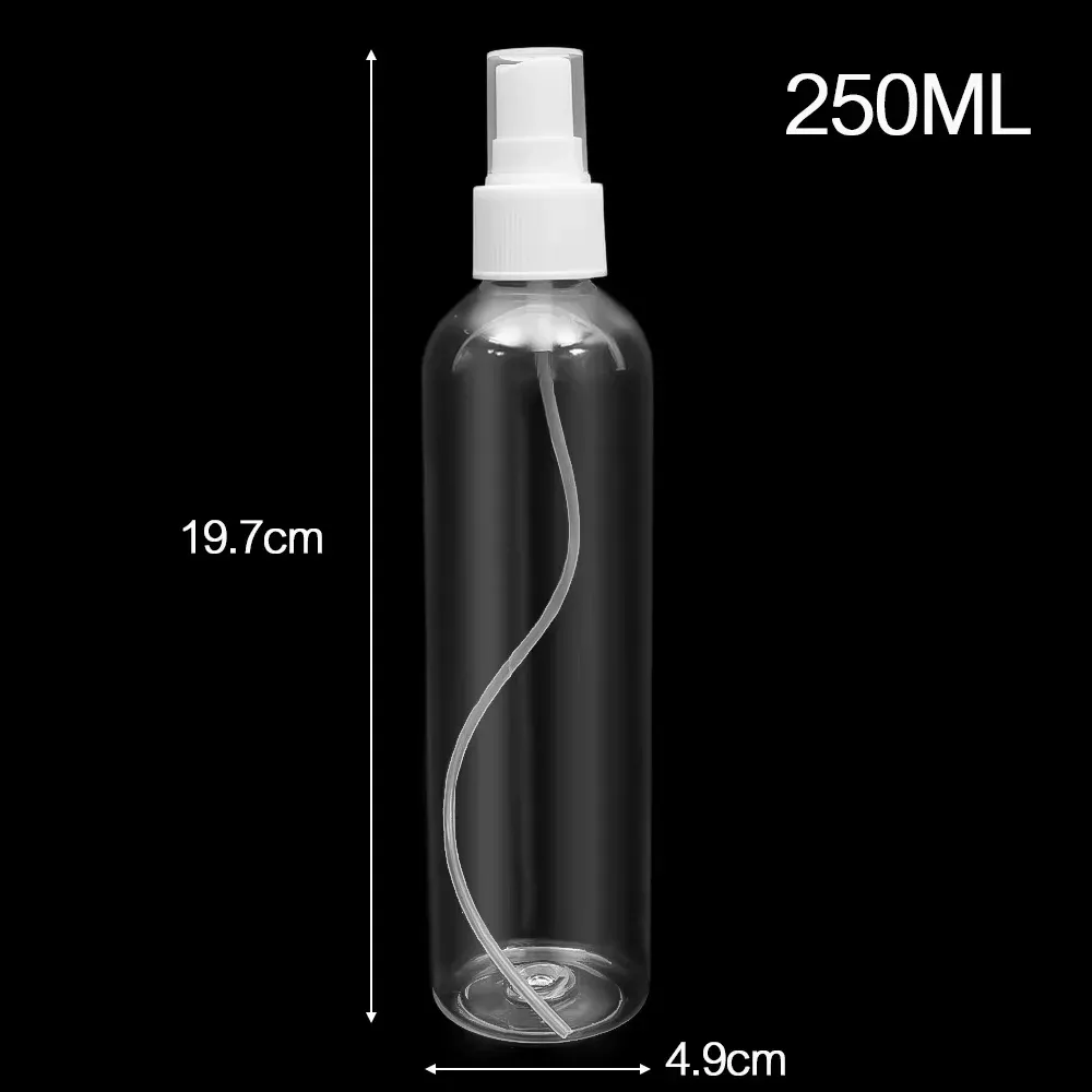 Flacon pulvérisateur portable en plastique transparent pour plantes, 10 ml / 20 ml / 50 ml / 100 ml / 150 ml / 250 ml 14