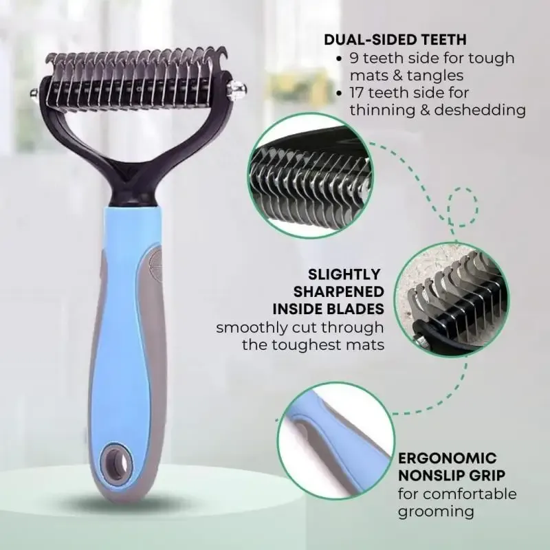 Toilettage quotidien avec le peigne anti-poils