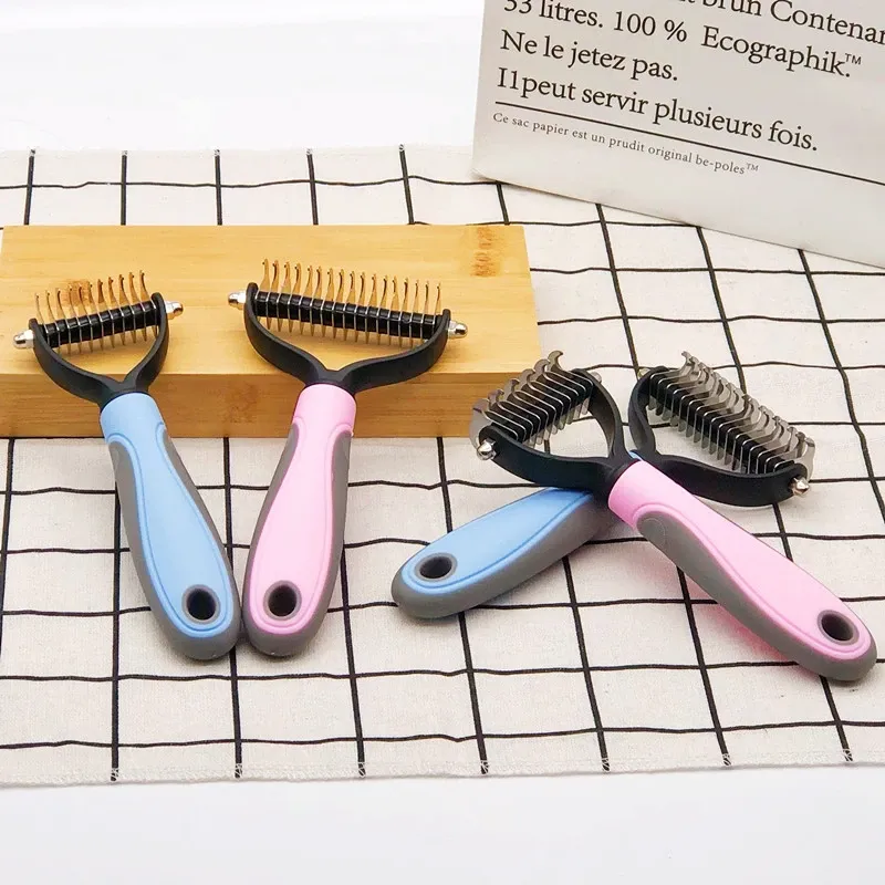Peigne de toilettage pour animaux, détail des finitions