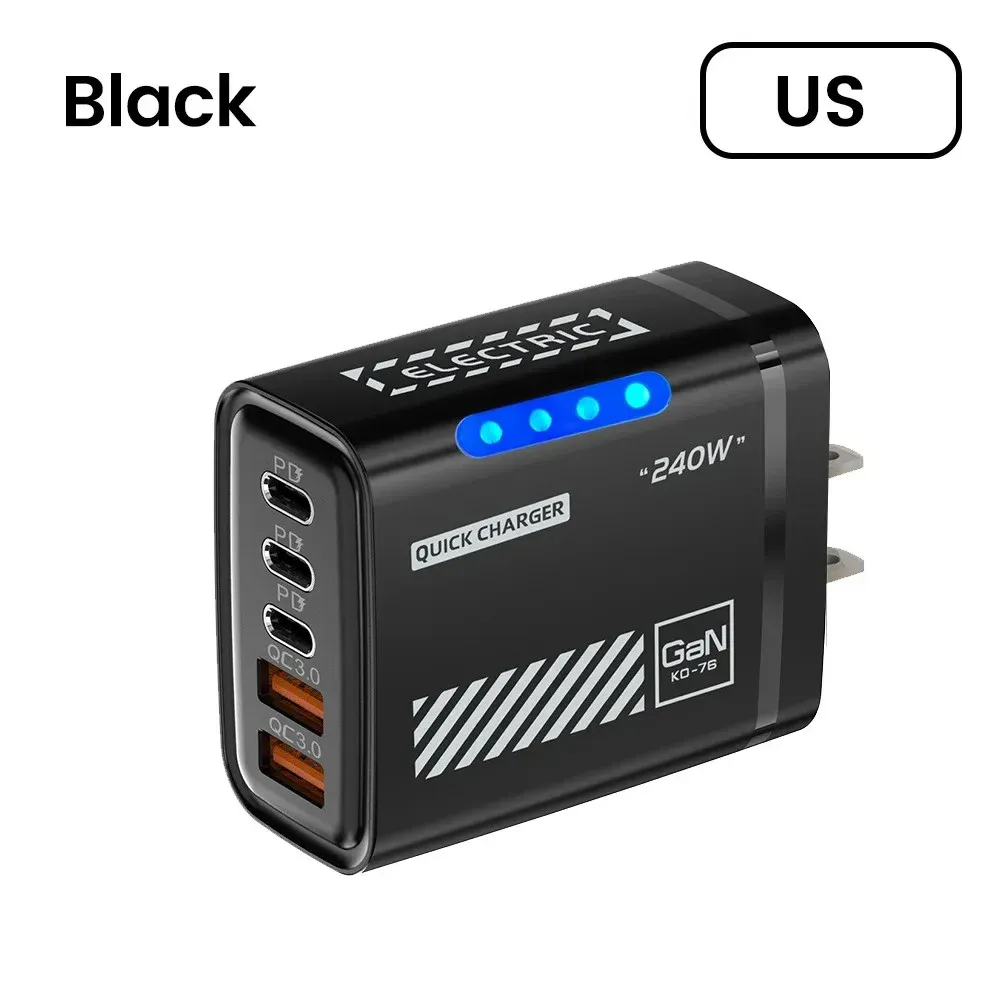 Chargeur USB-C GaN multiport, vue détaillée