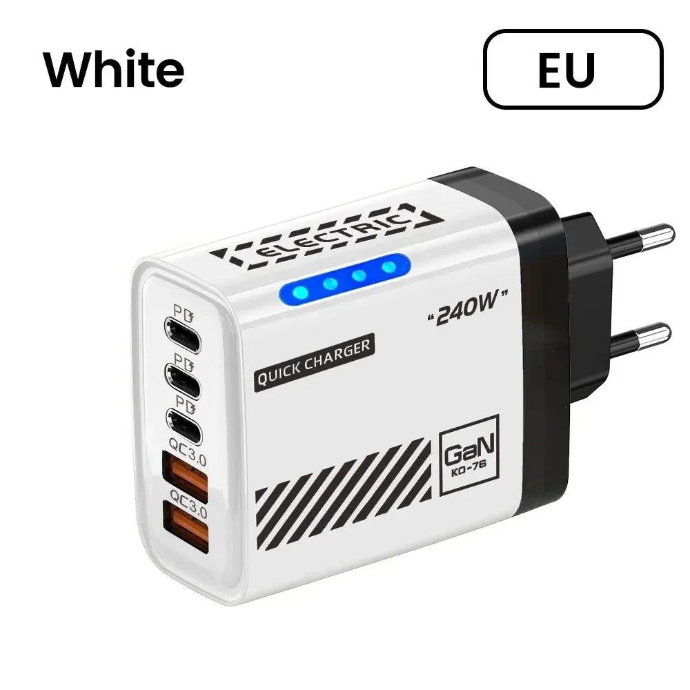 Chargeur USB-C GaN multiport, vue détaillée