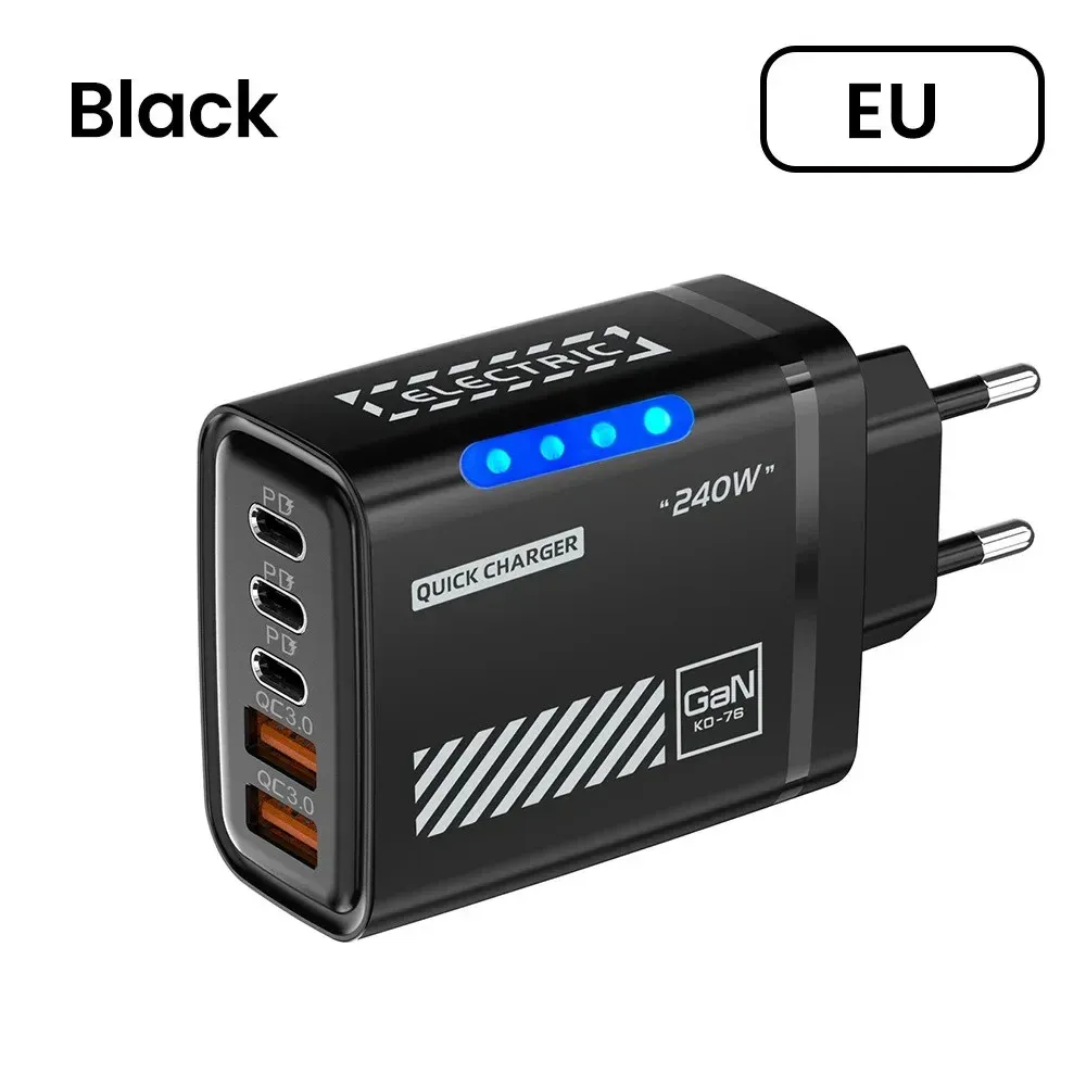 Chargeur USB-C GaN multiport, vue détaillée