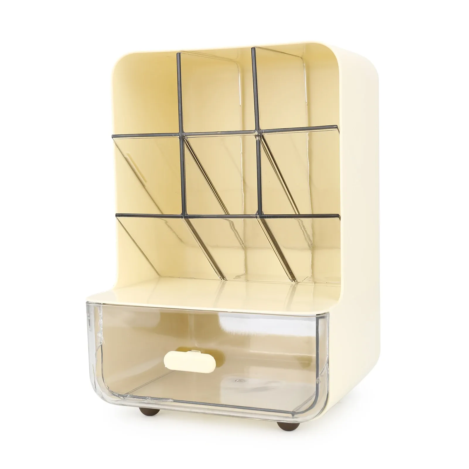 Organisateur de bureau transparent à plusieurs niveaux avec porte-stylos 9