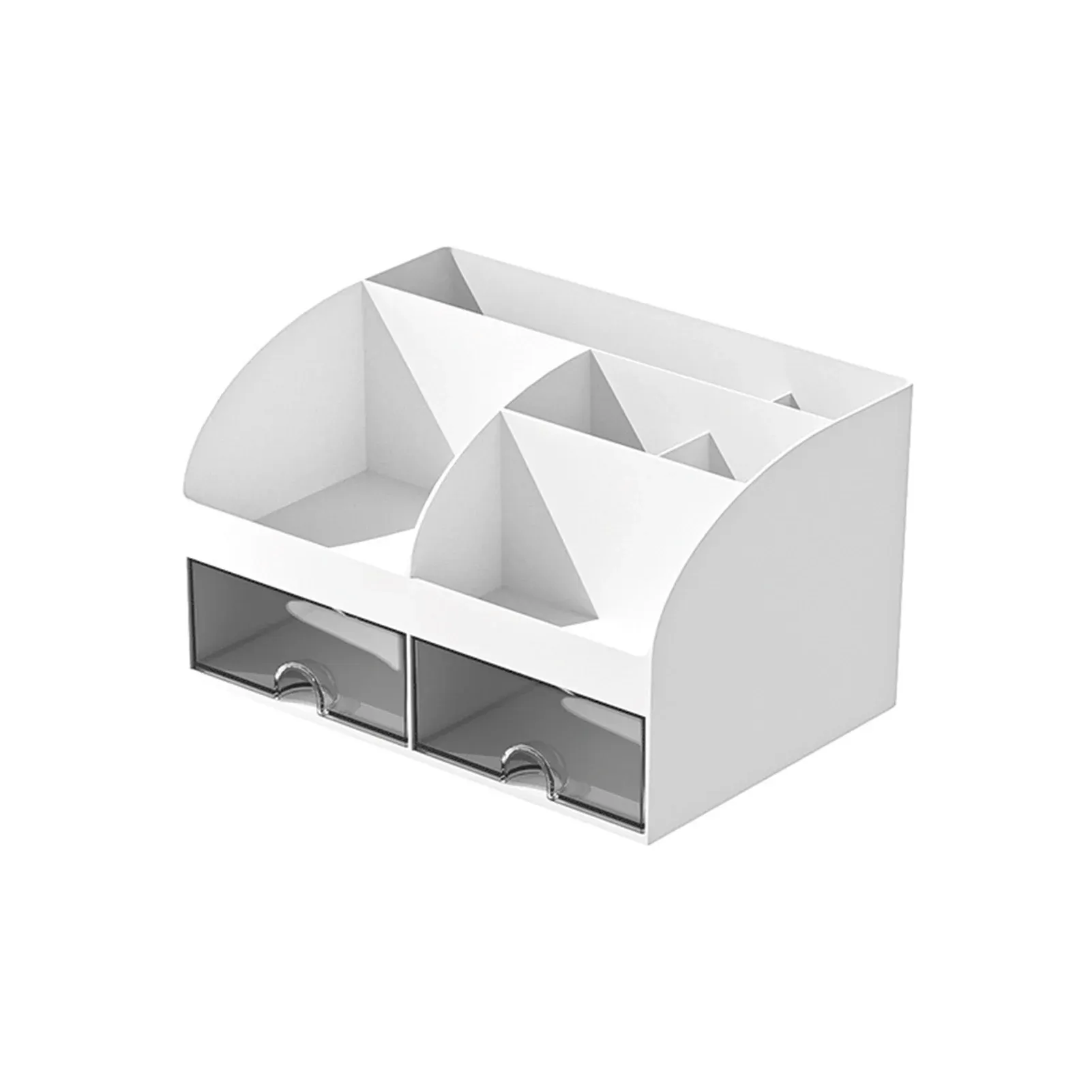 Organisateur de bureau transparent à plusieurs niveaux avec porte-stylos 7