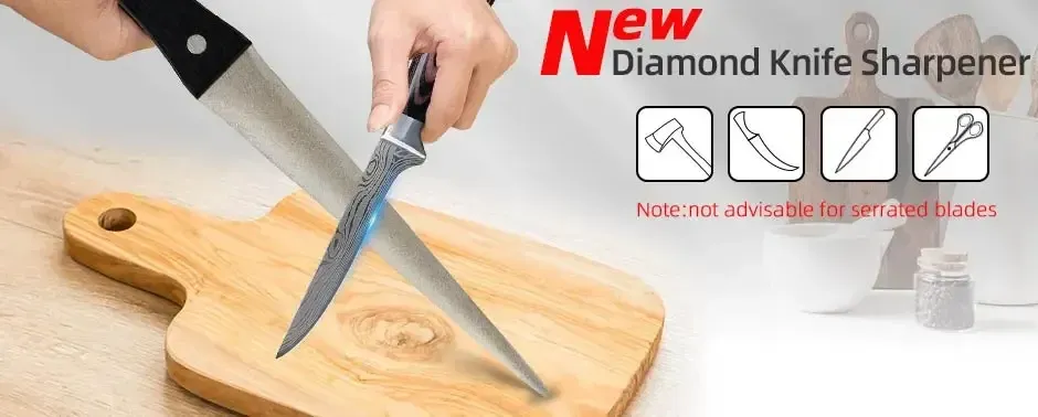 Affûteur de couteaux à surface diamantée, vue d'ensemble